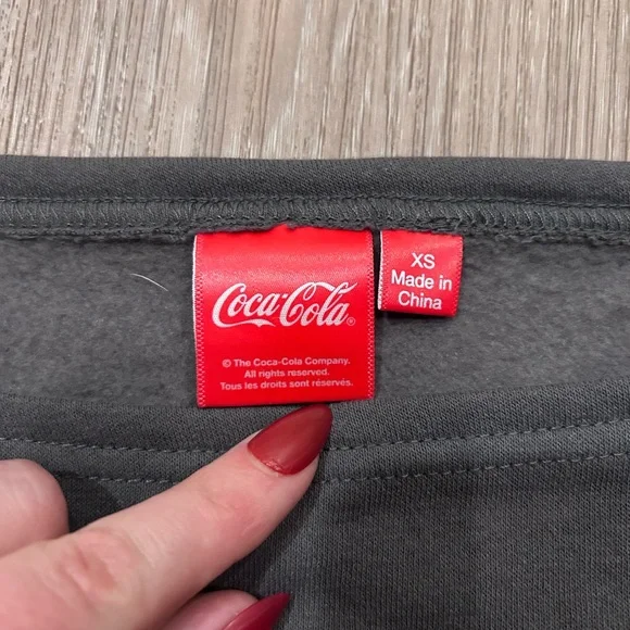 Diet Coke Grey Bow Crewneck Sweatshirt • Size XS - Picture 2 of 6